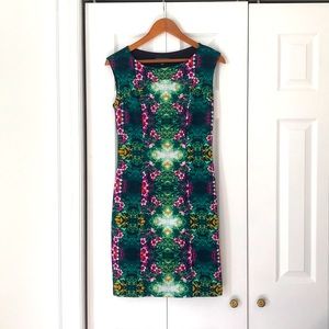 Cynthia Rowley bodycon sleeveless print dress